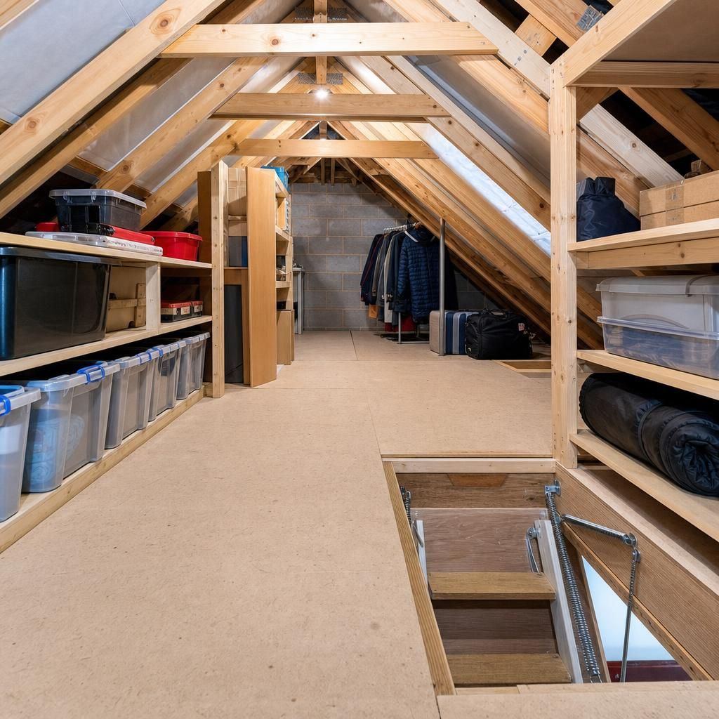 Reinforced joists in a loft