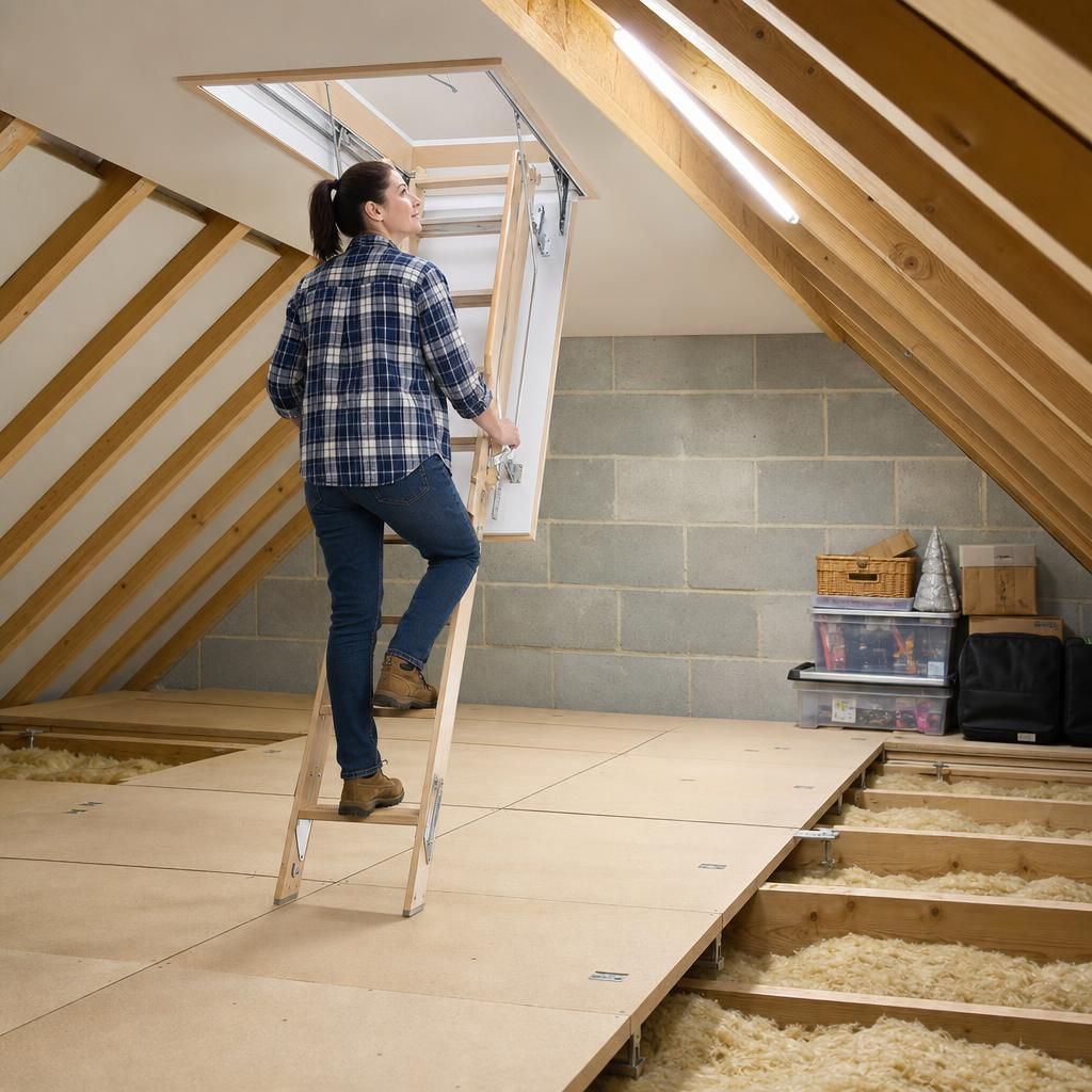 Plywood loft board