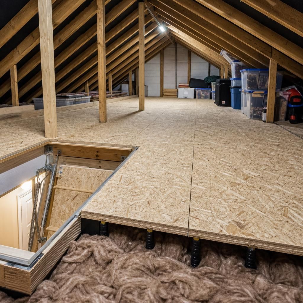 22mm loft board handling heavy load