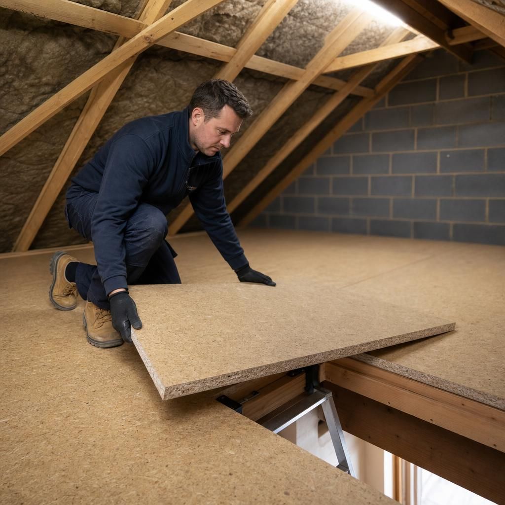 Chipboard material for loft boards