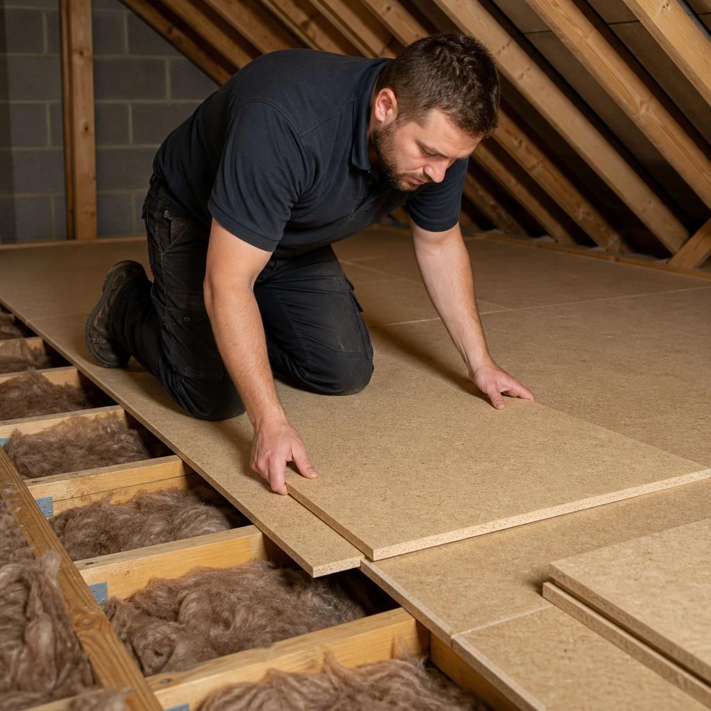 Raised loft boarding system