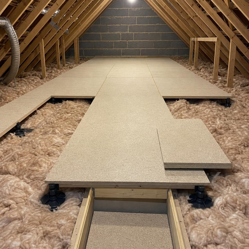 Loft space with good airflow for moisture control