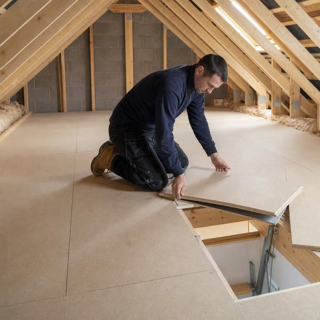 Raised loft boarding system