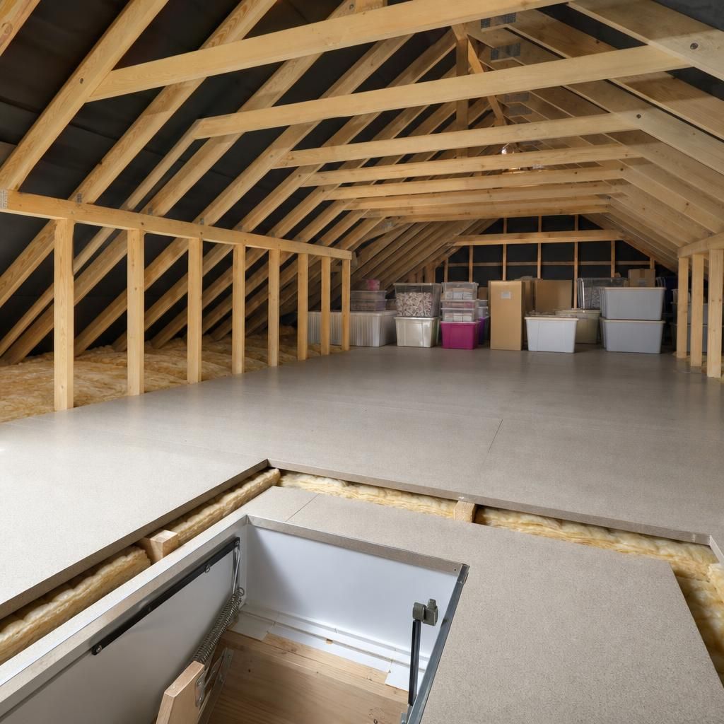 Loft hatch in a new build home