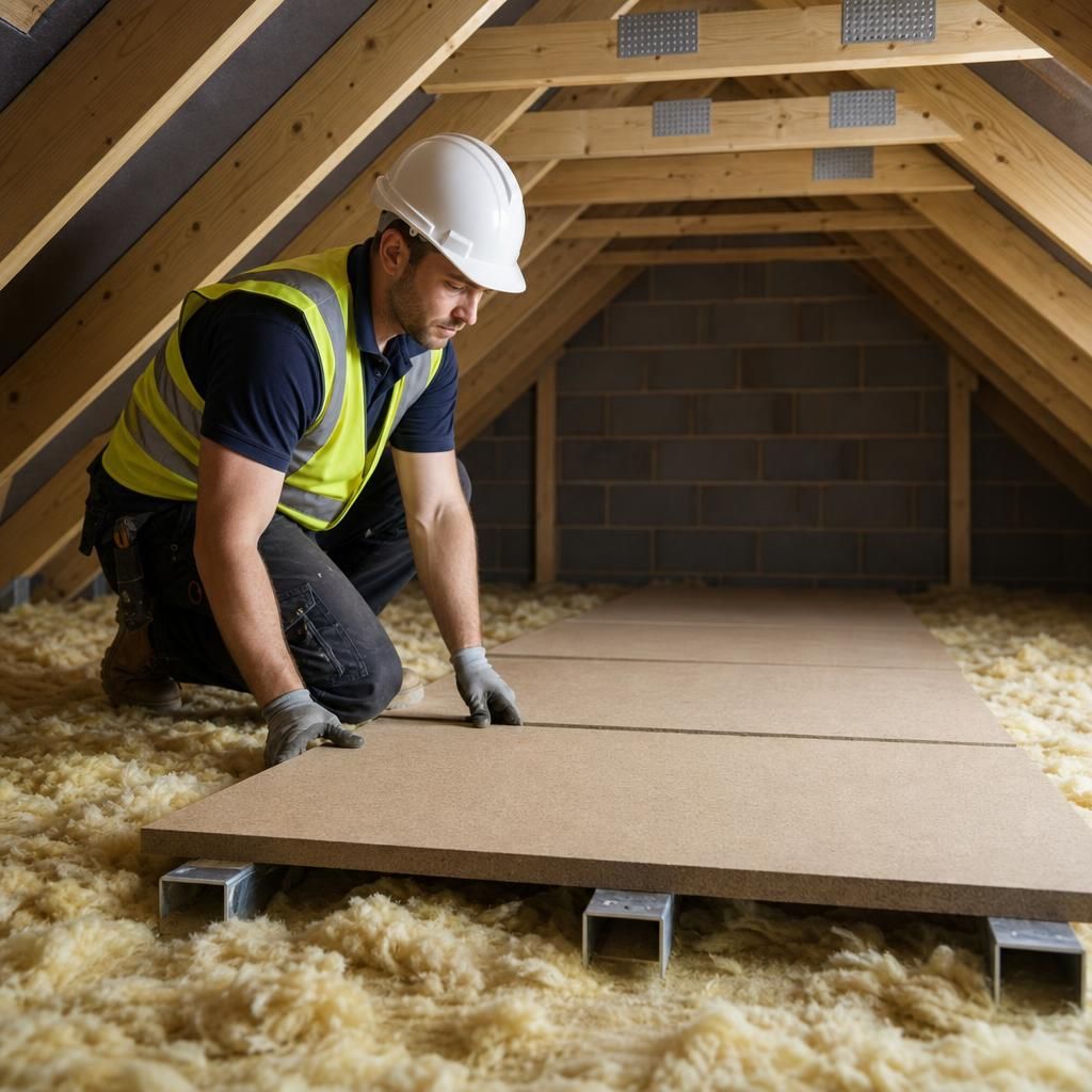 Raised loft boarding system