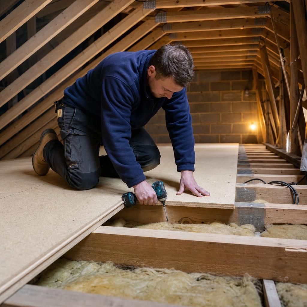 Open loft window ensuring airflow