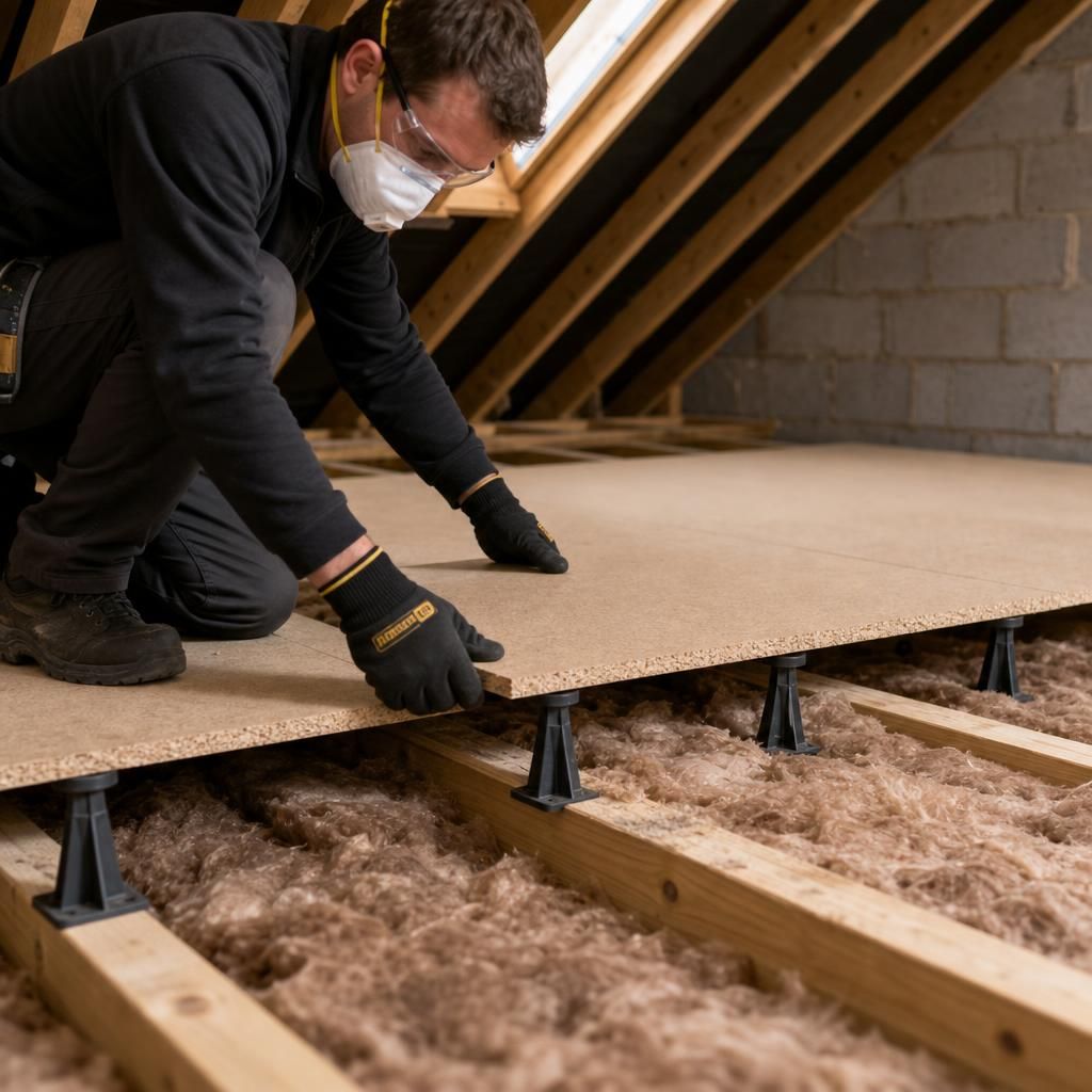 Various Loft Legs shown illustrating their versatility in different loft spaces