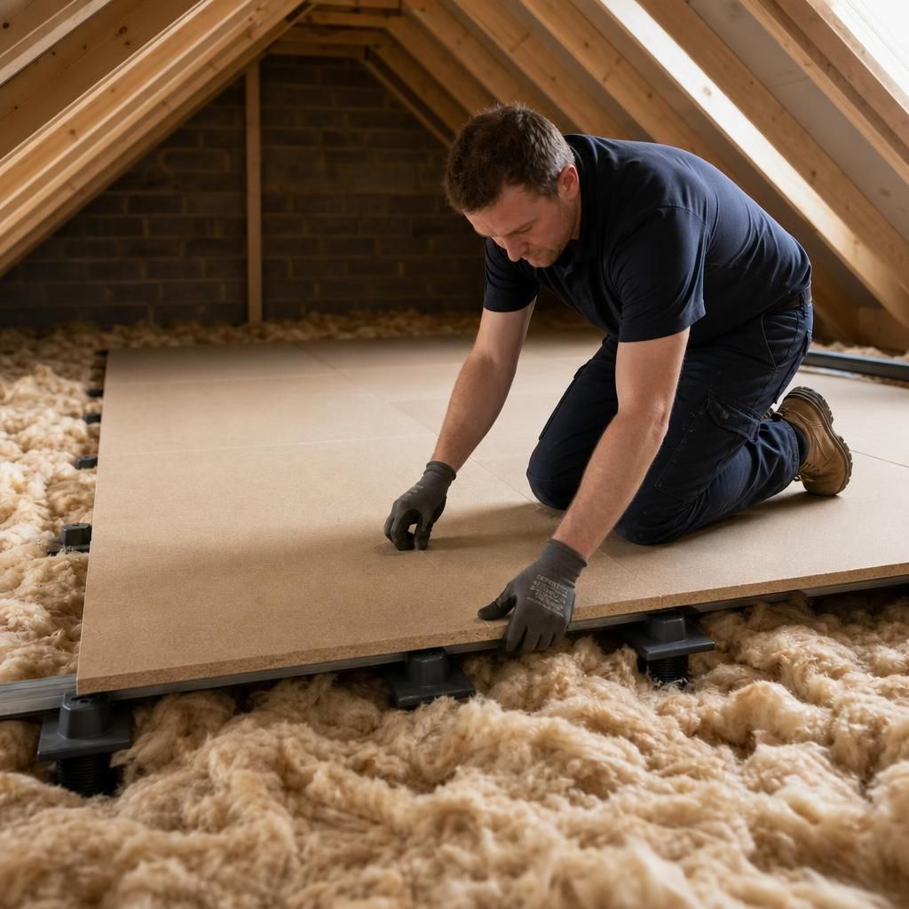 Energy-saving loft insulation