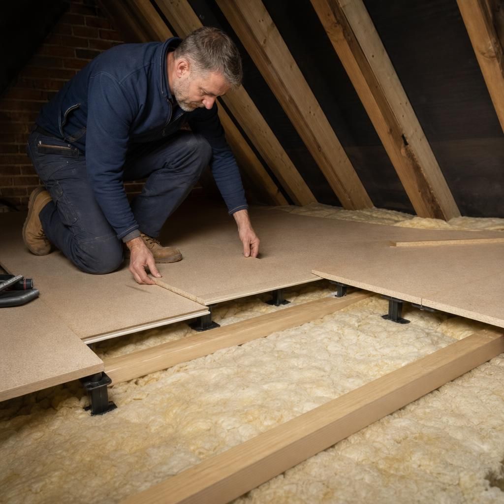 DIY loft boarding installation
