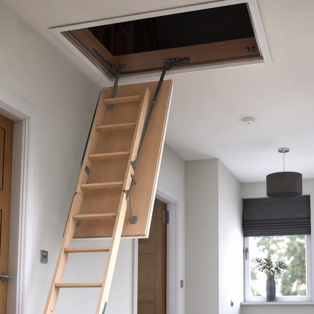 Loft boarding with hatch access