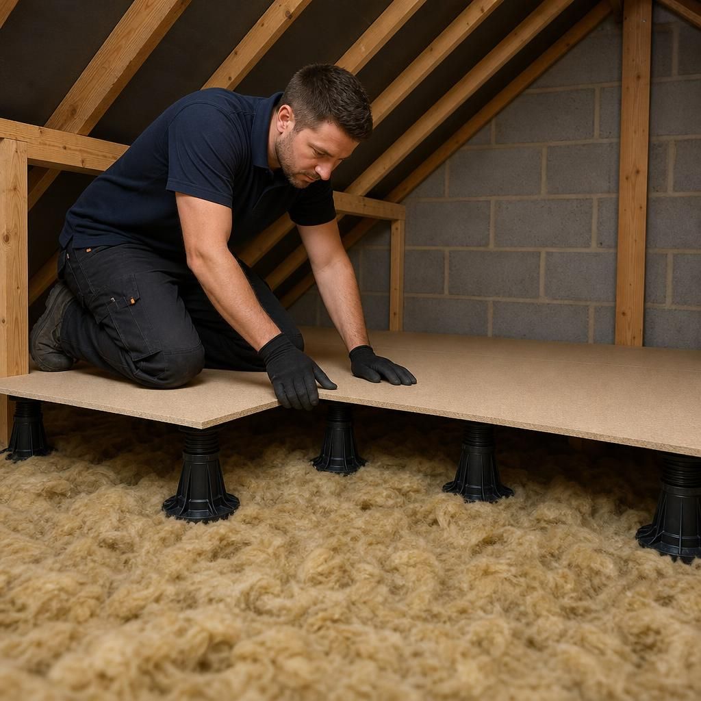 Tools for installing loft stilts