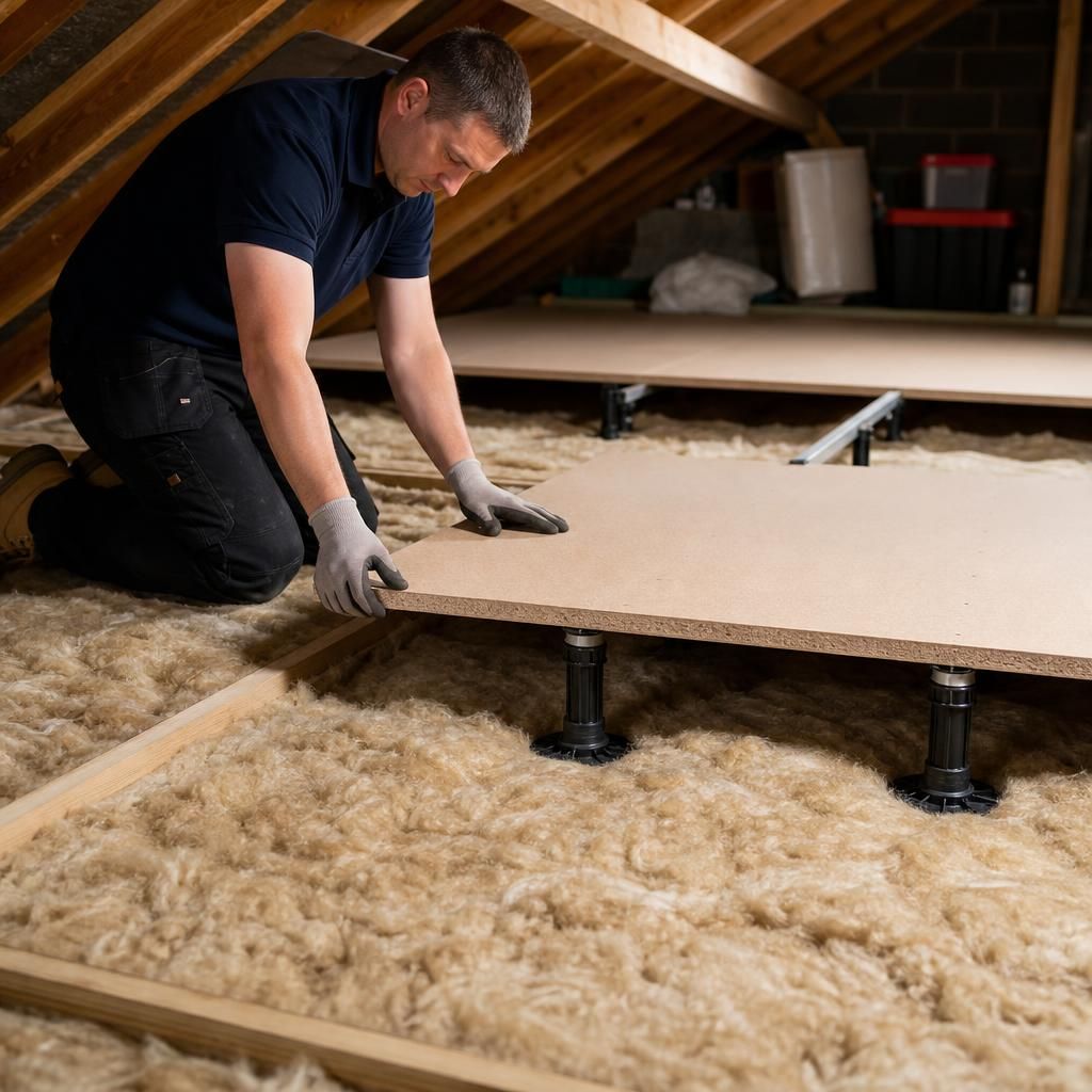 Safe and secure loft ladder