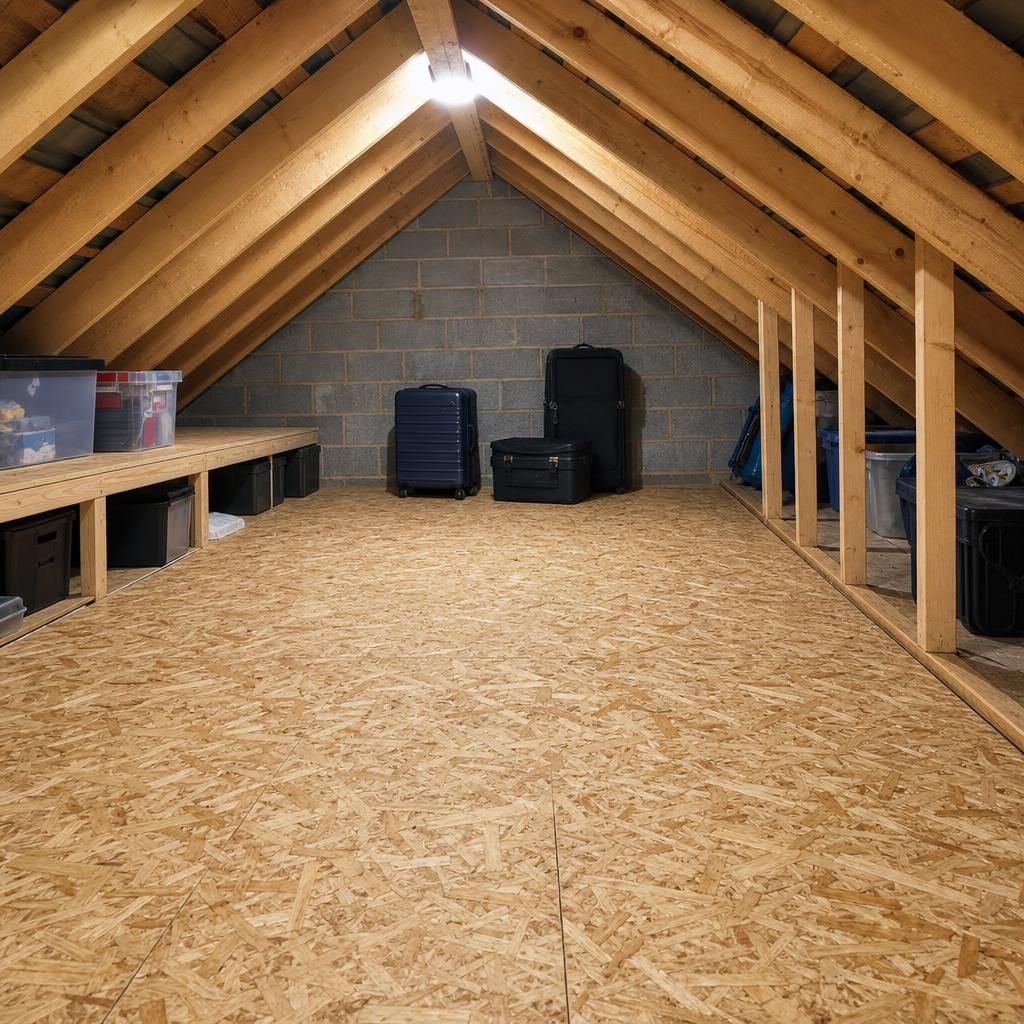 Different thicknesses of OSB boards.
