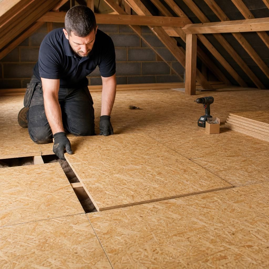 2400mm by 600mm OSB loft panel