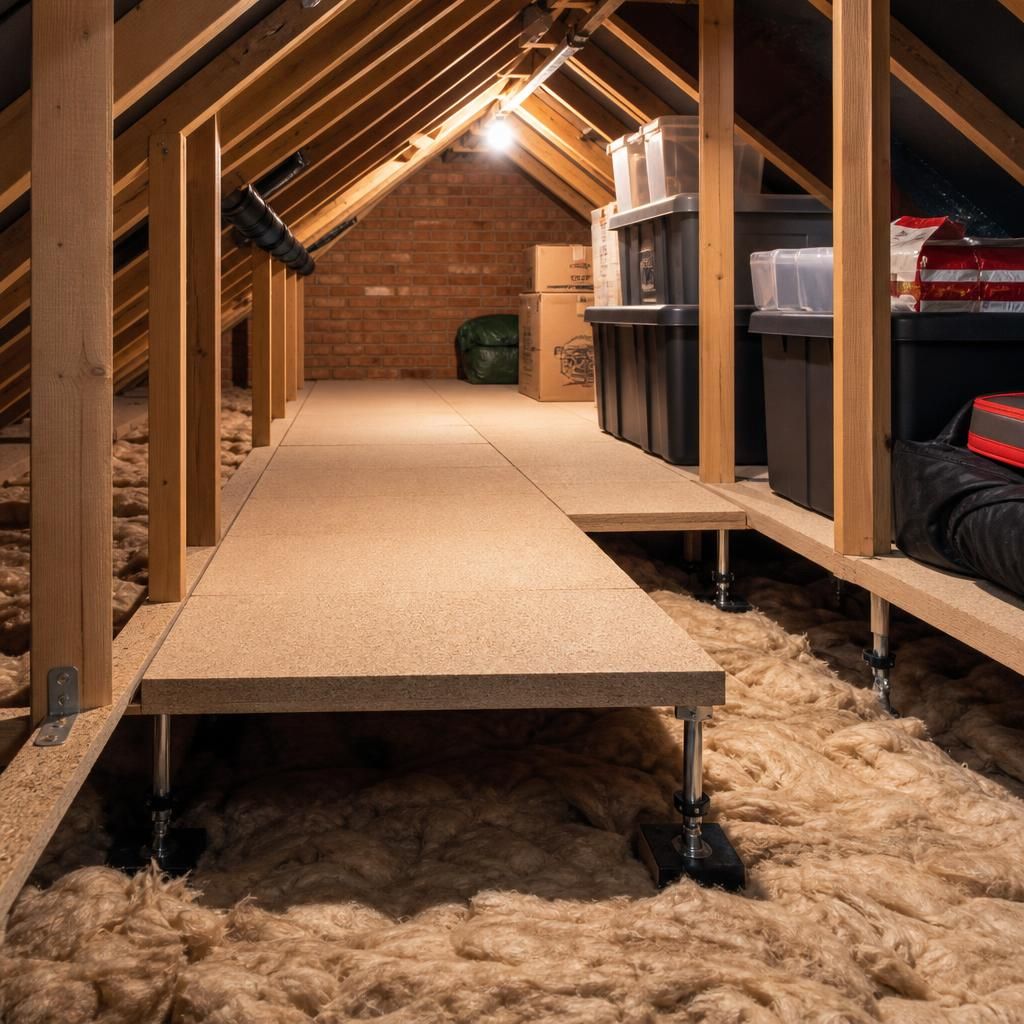 Secure and safe loft ladder installation