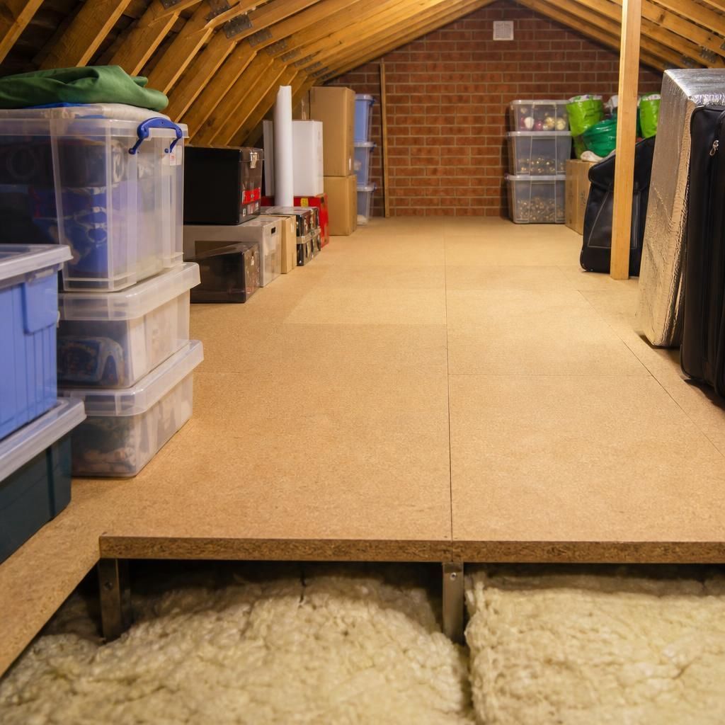 View of ventilation features in a loft