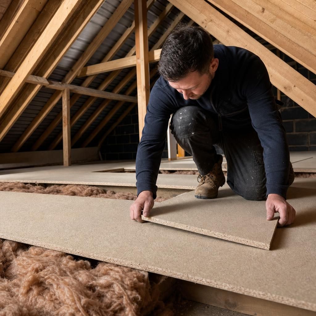 Loft Boarding Enhancing Storage Space