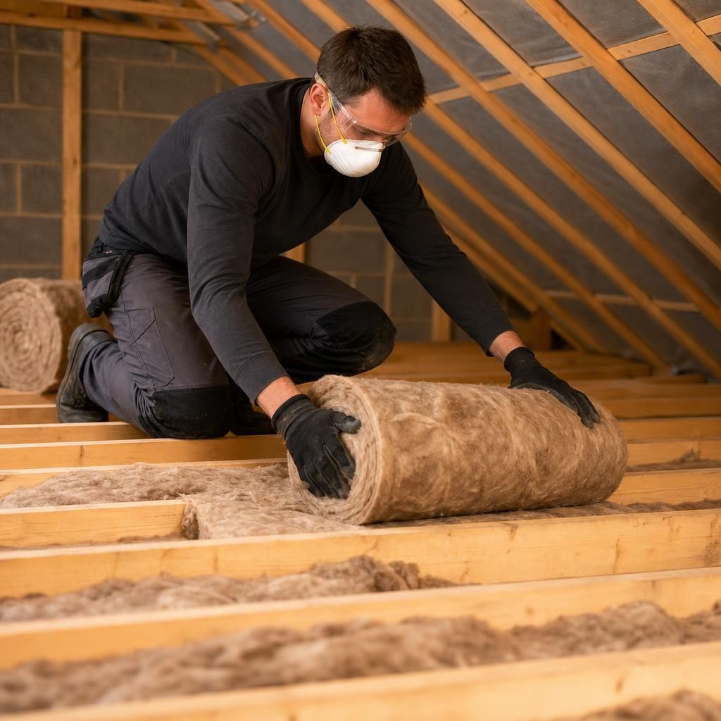 Quilted rolls of insulation