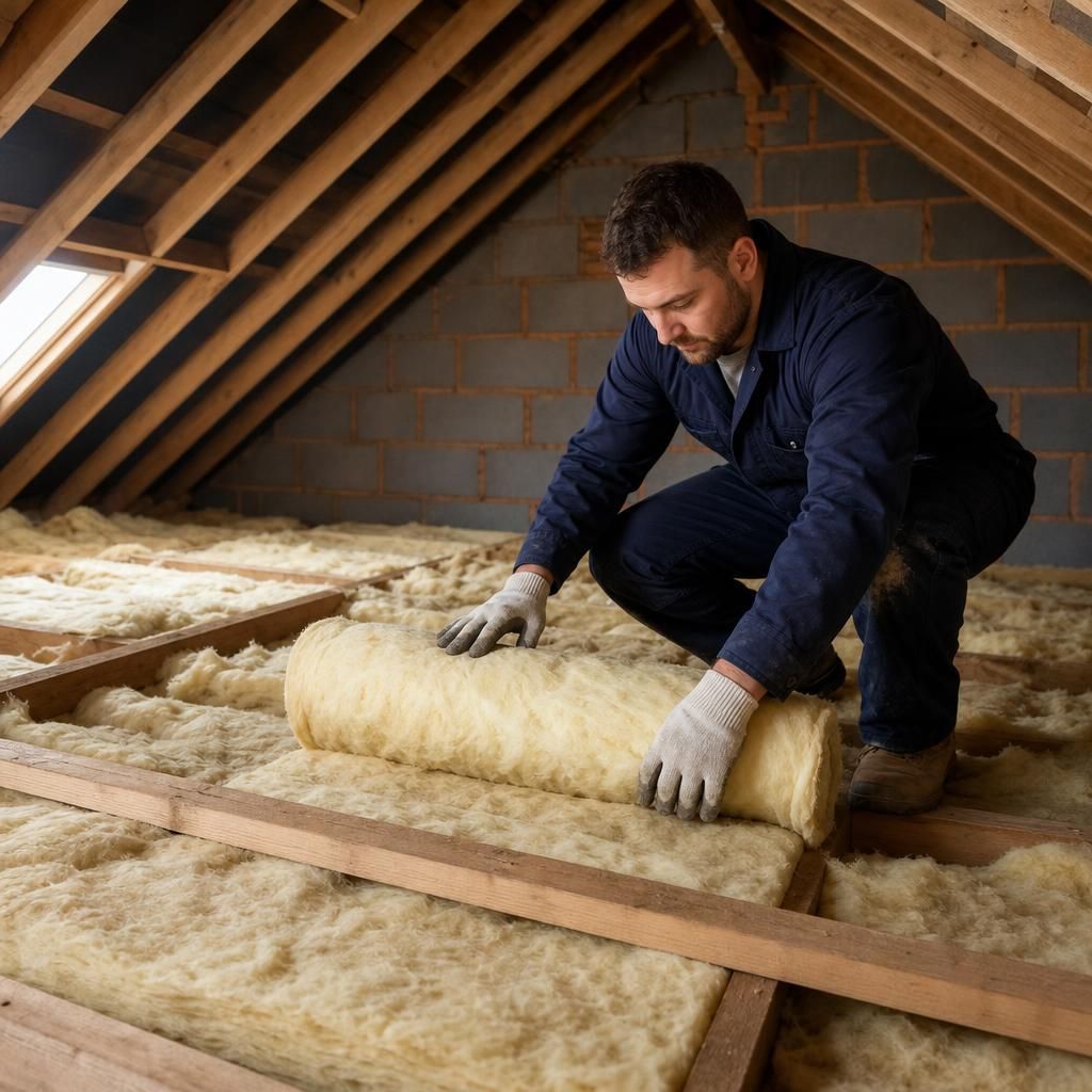Applying spray foam insulation
