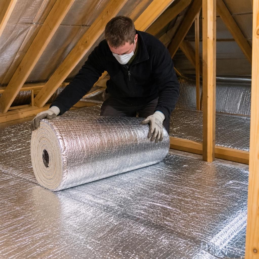 Tools needed for installing foil insulation