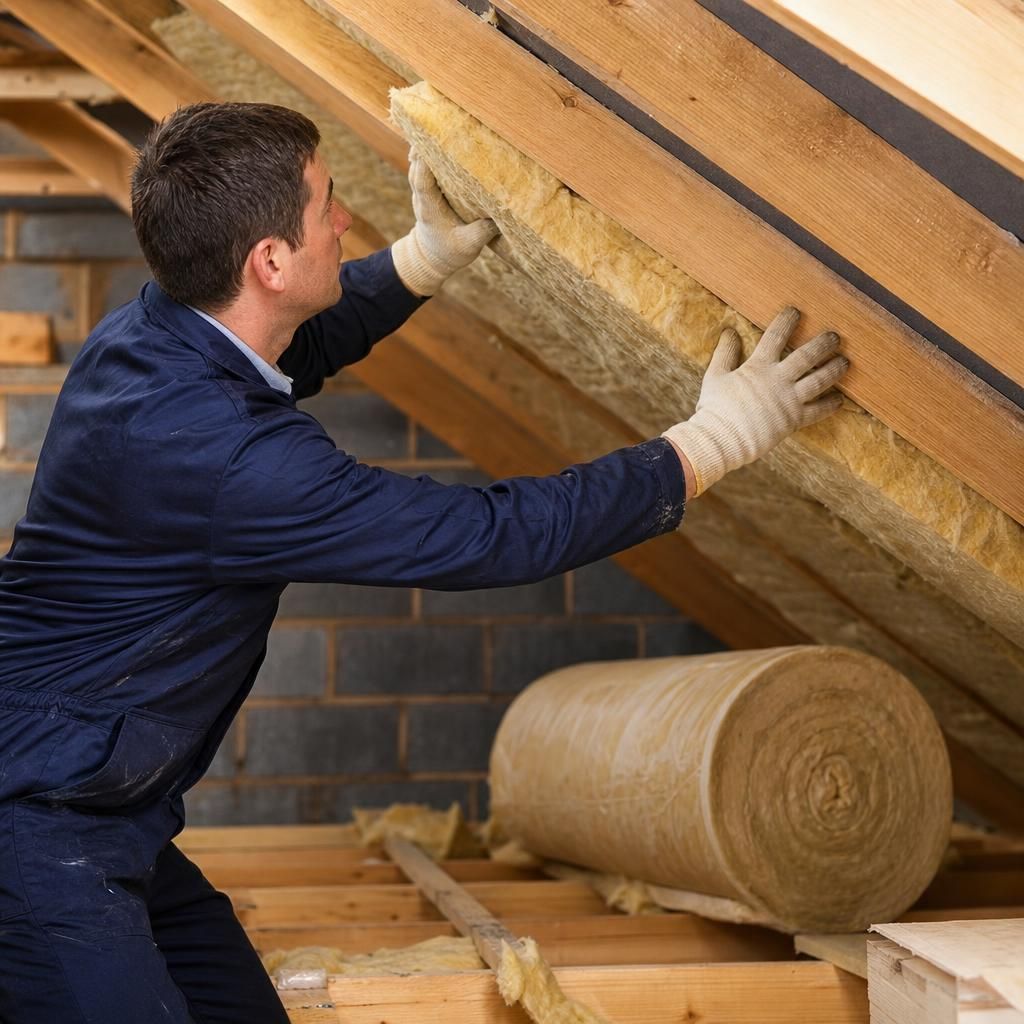 Optimised storage space in loft