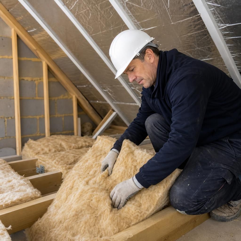 Loft baffles directing airflow in a loft space