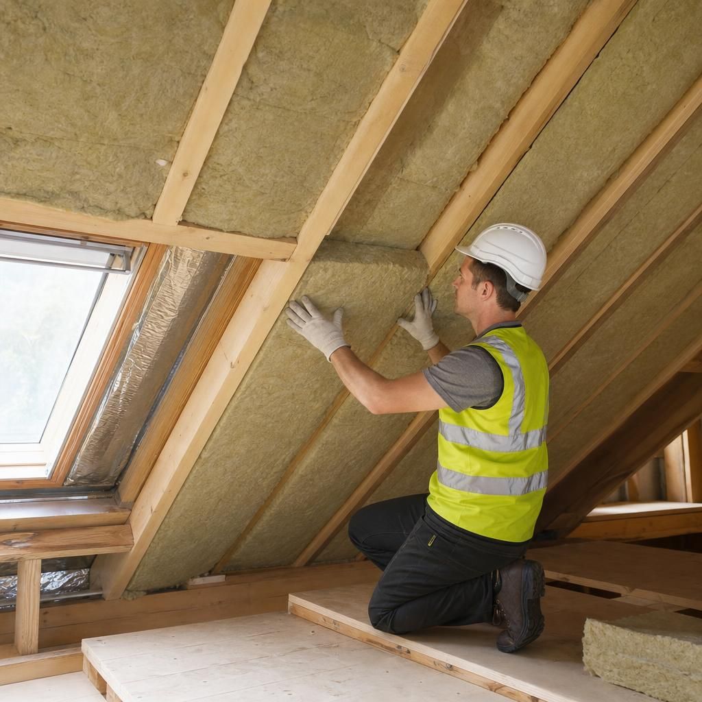 Insulation materials for rafters and sloping ceilings