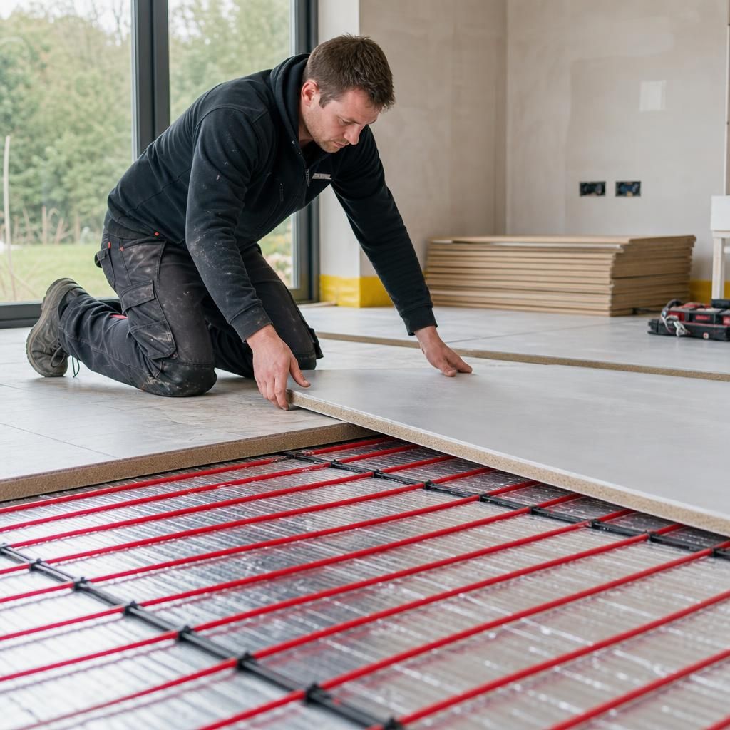 Warmup Boards effectively insulating a floor