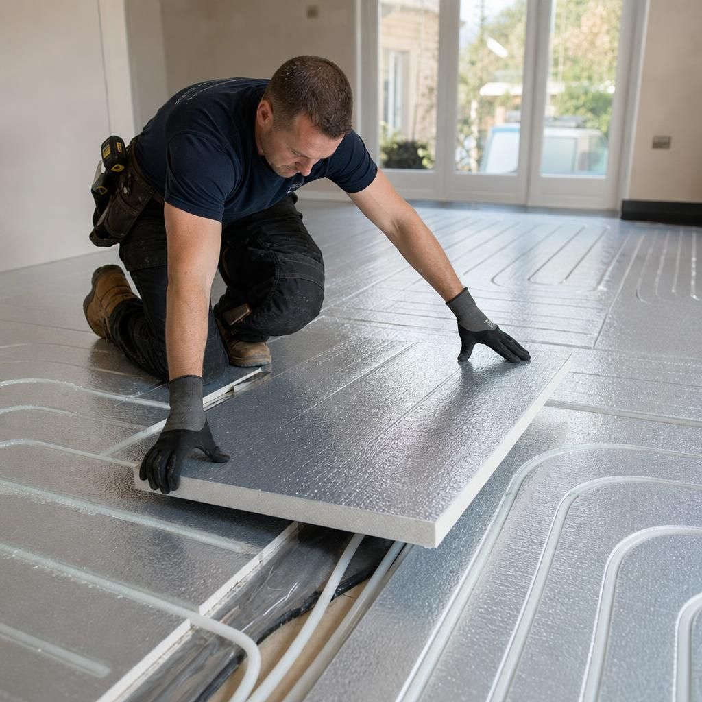 Insulated floor joists for added efficiency