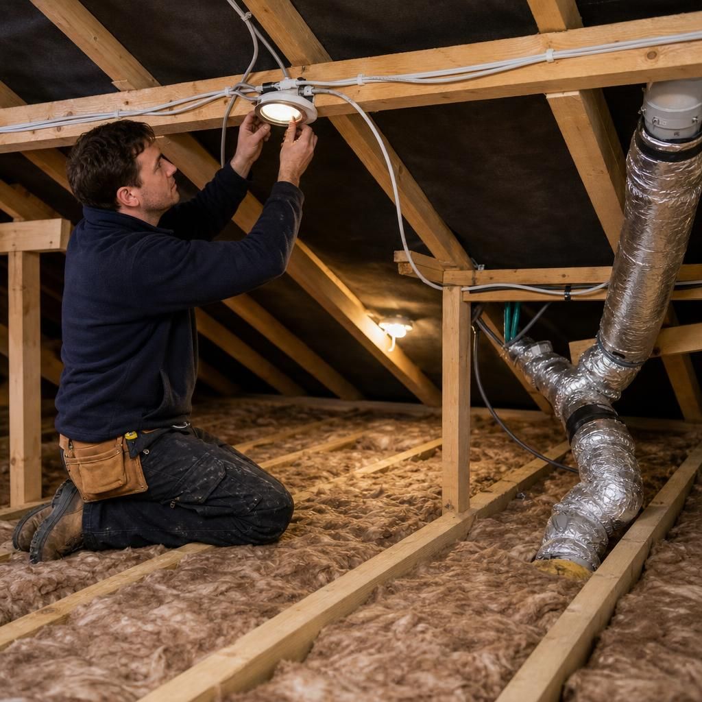 Loft lighting installation