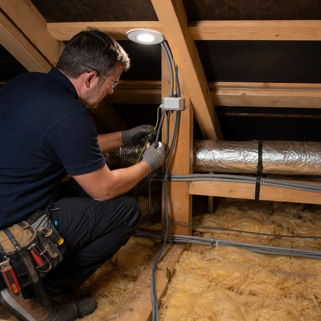 Cable management in a loft