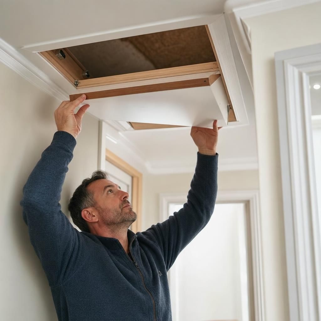 Durable metal loft hatch for enhanced security