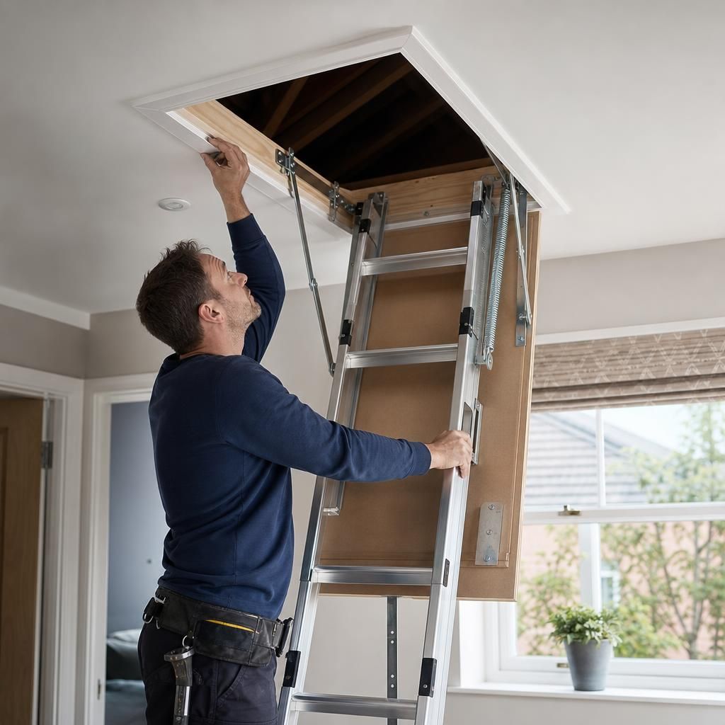 Insulated loft hatch for reducing heat loss