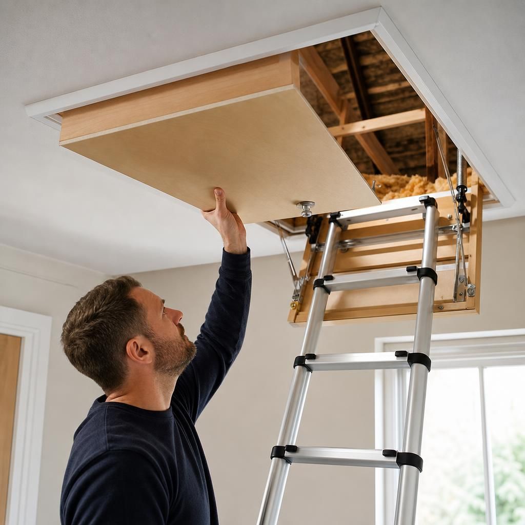 Advanced locking mechanism for loft hatch security