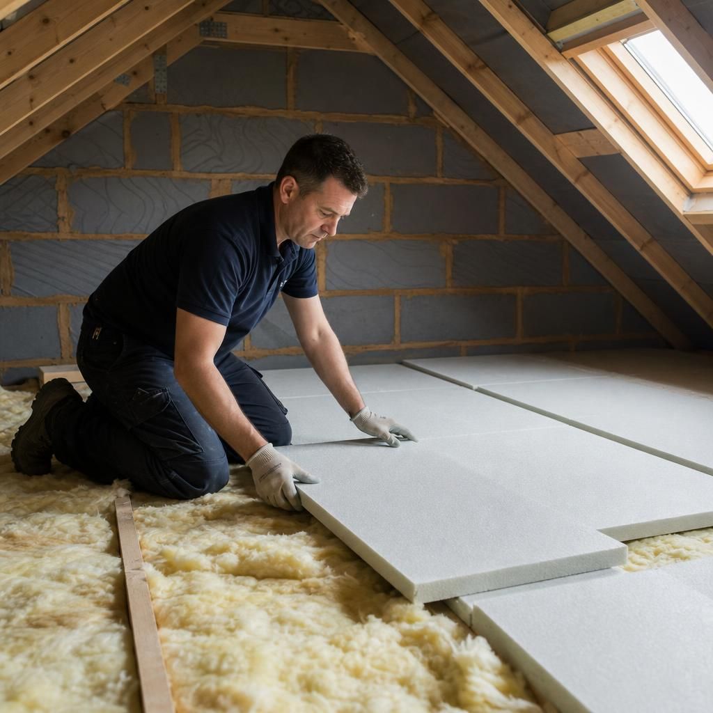 Reflective loft insulation panels