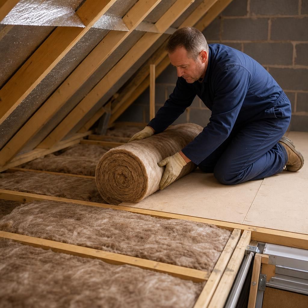 LoftZone railing installed over insulation