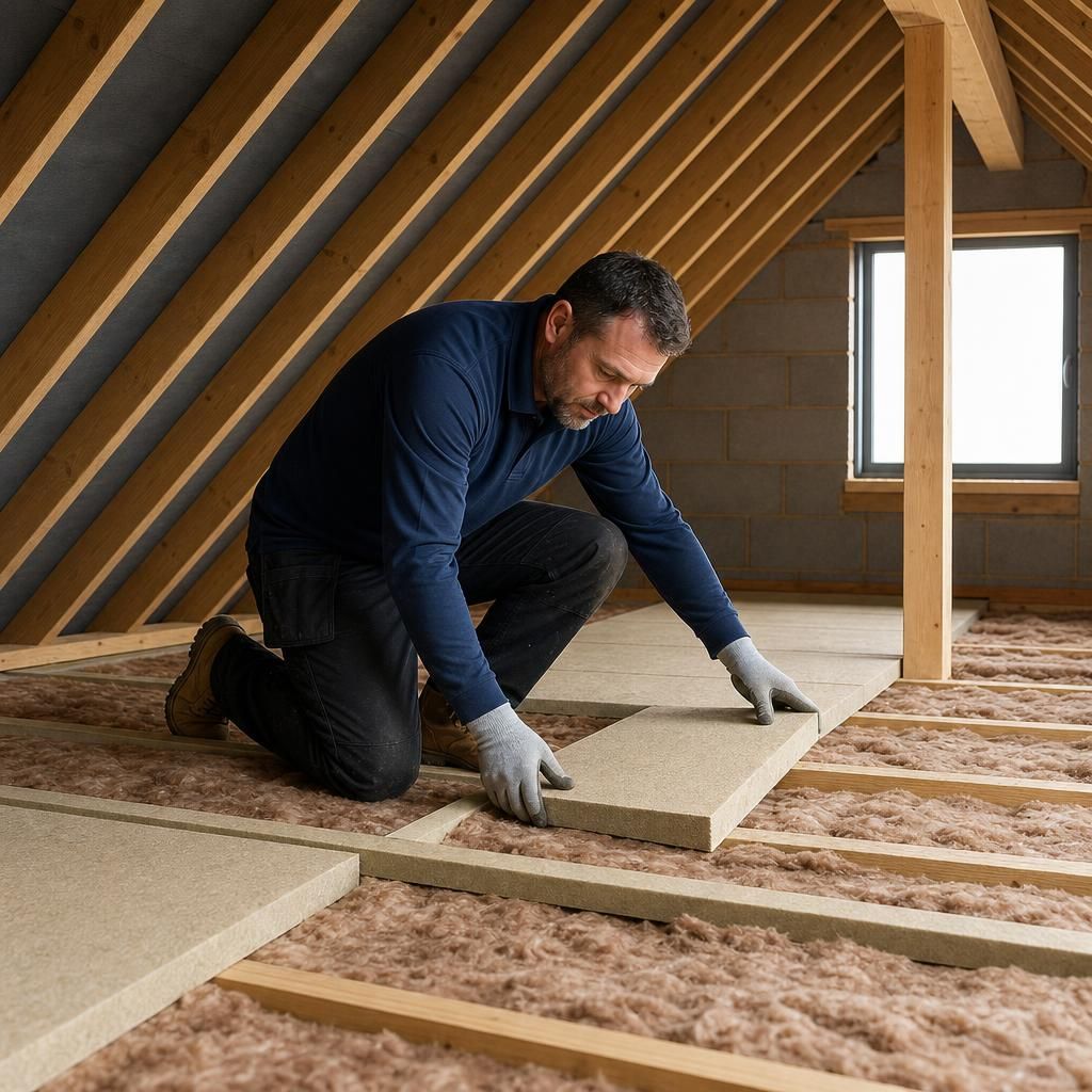Roll of loft insulation material