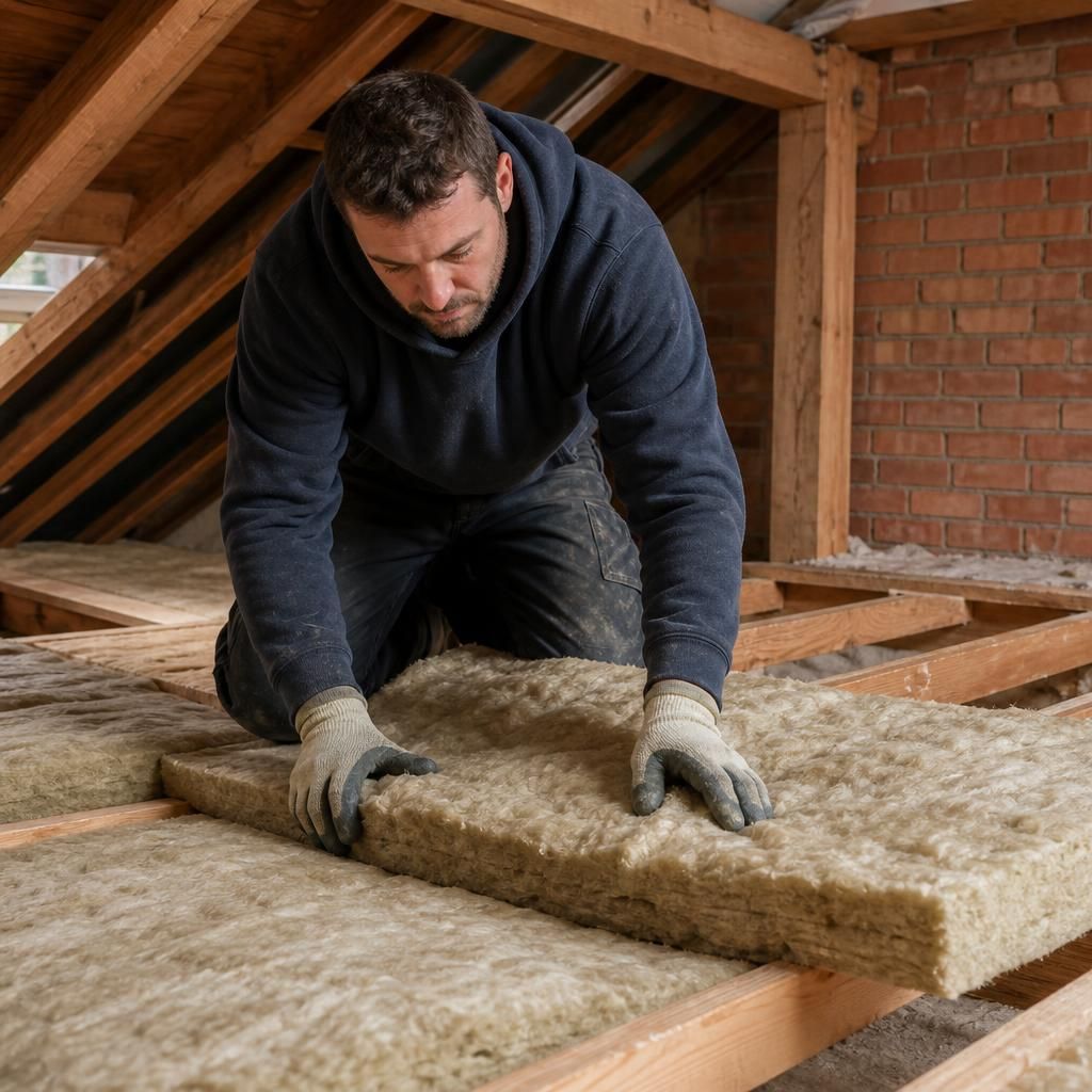 Multi-layered loft insulation setup