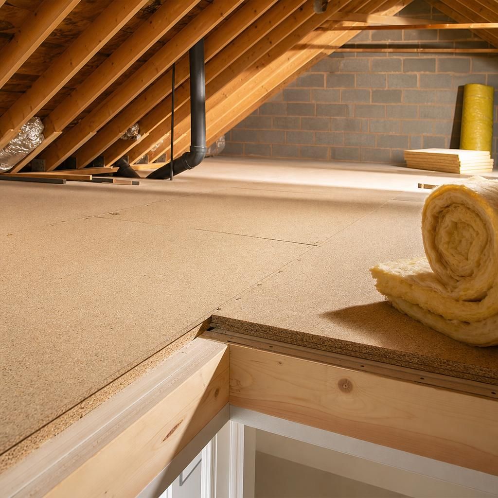 Close-up of LoftZone Raised Boarding System