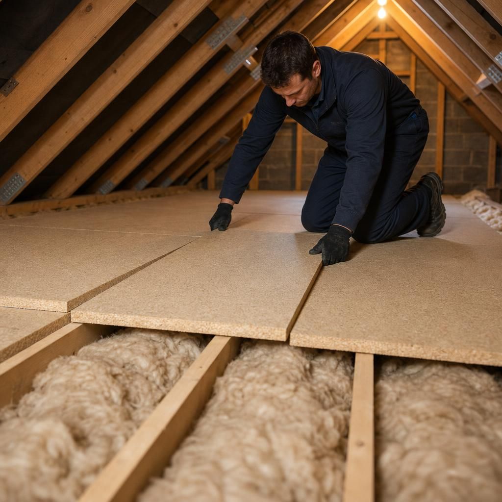 Tongue and Groove Chipboard Loft Floor