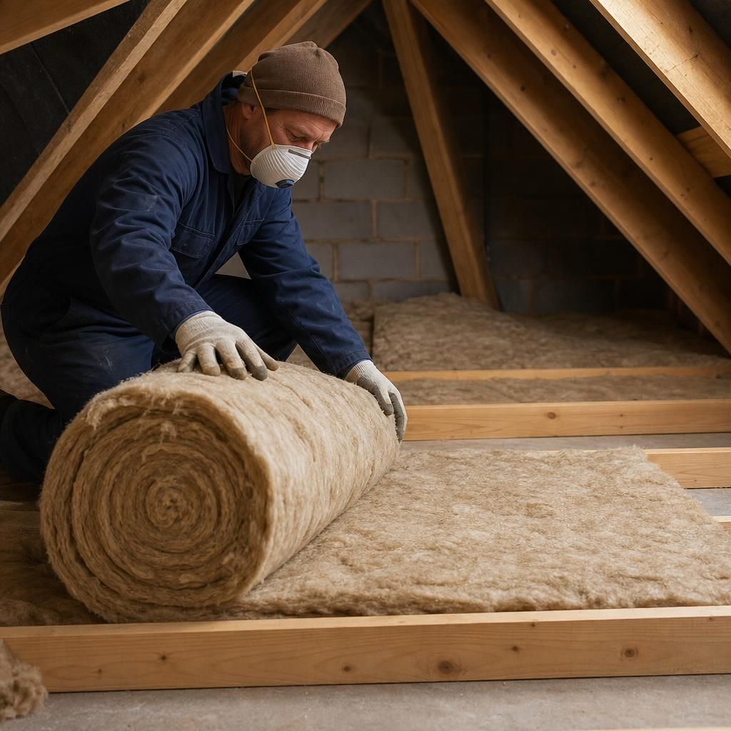 A graphic indicating the potential energy savings from loft insulation