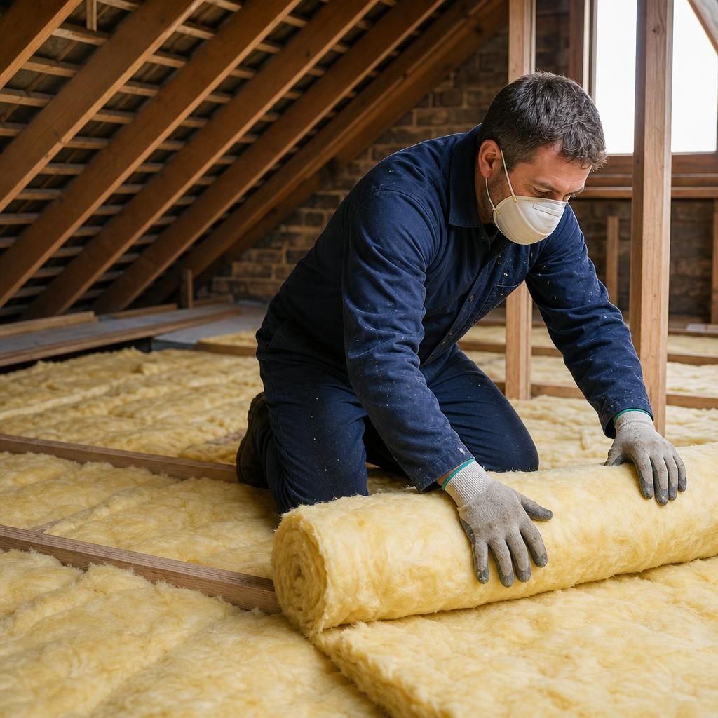 Loft boarding in progress