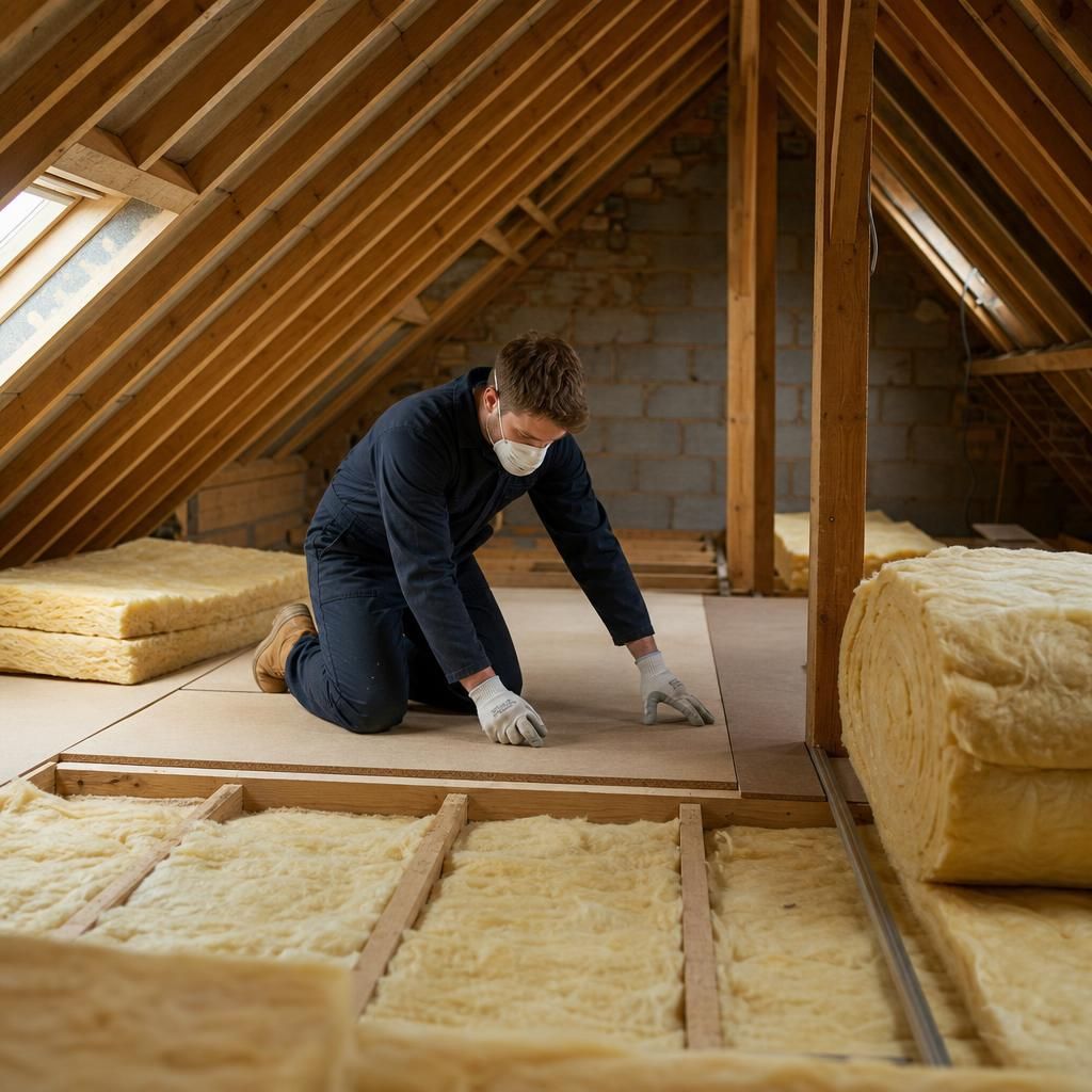 Insulation baffles installed in a loft for ventilation
