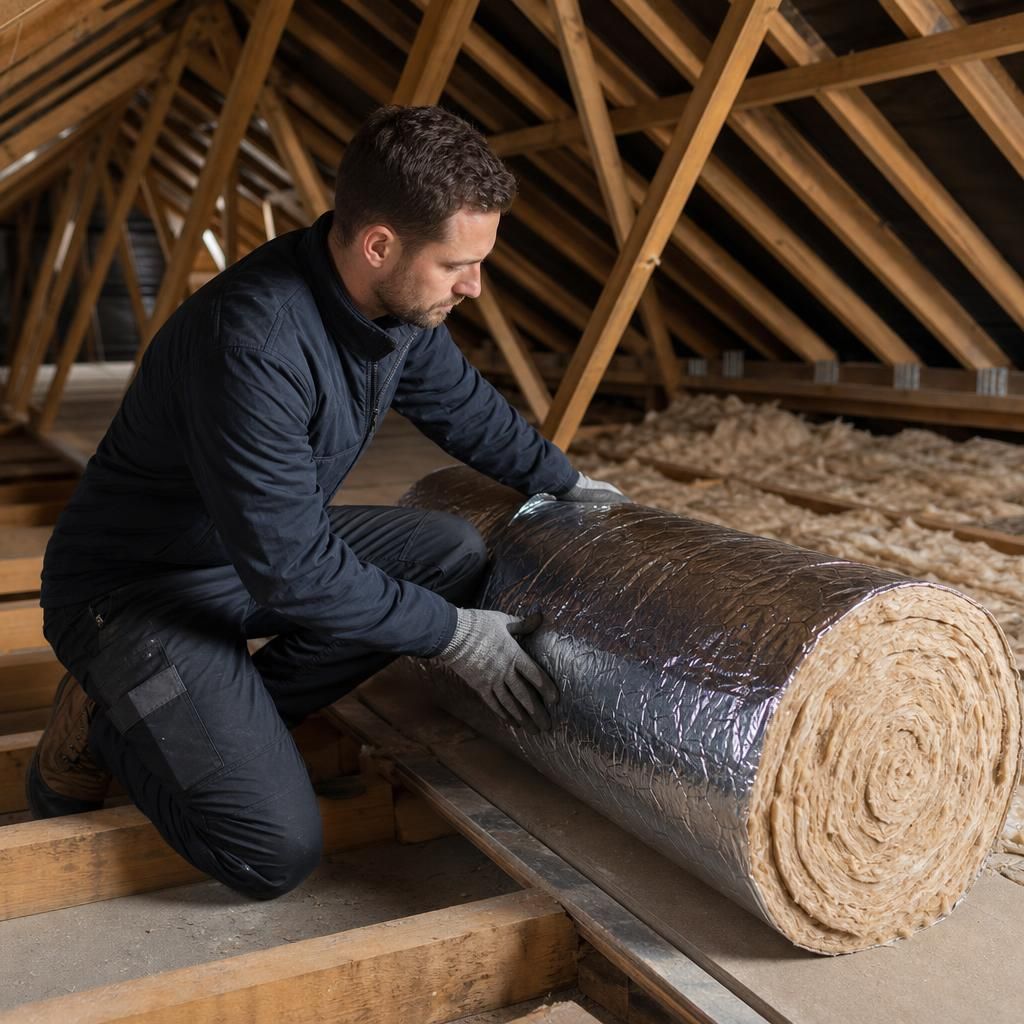 Eco-friendly loft insulation rolls