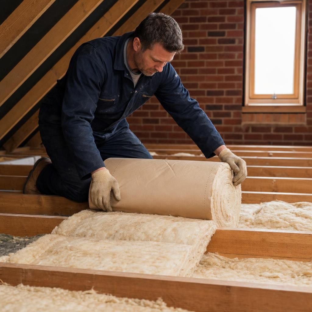 Insulation roll material close-up