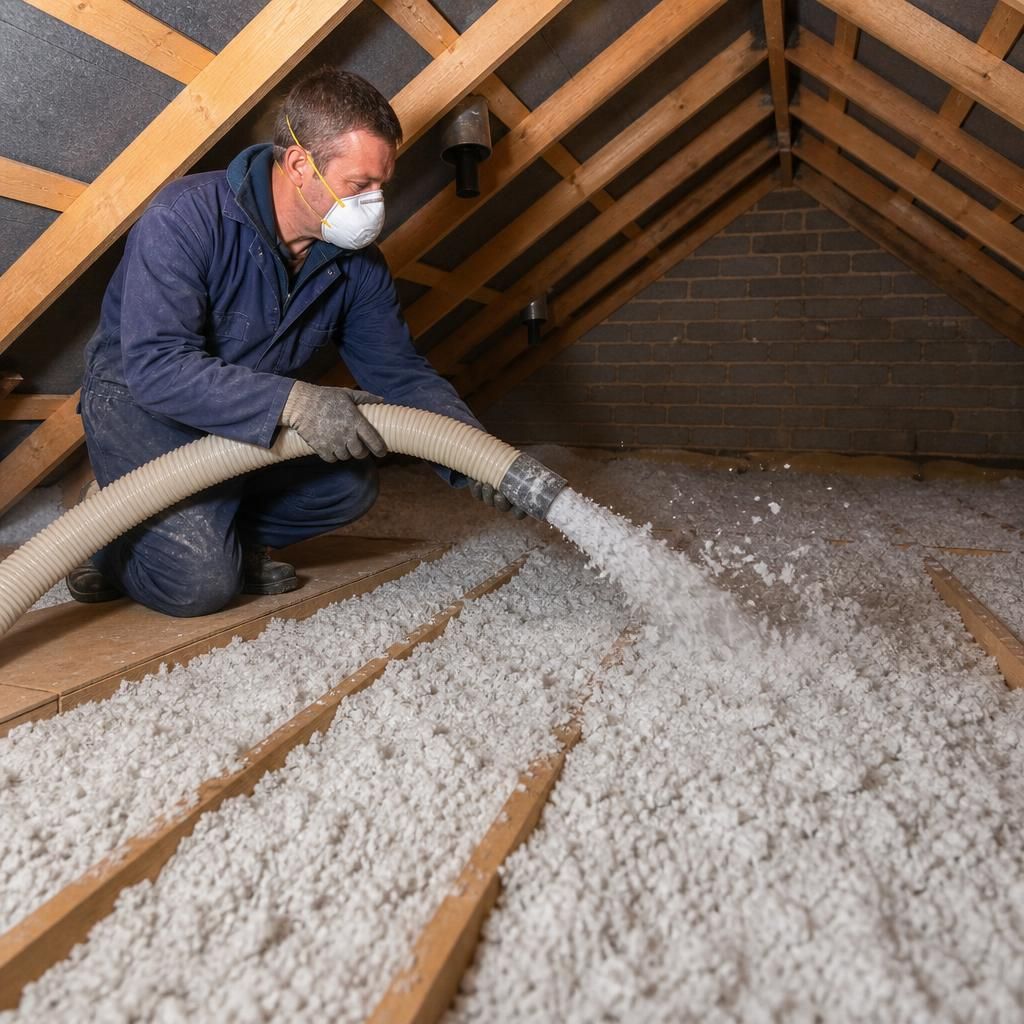 Mineral wool loose-fill insulation