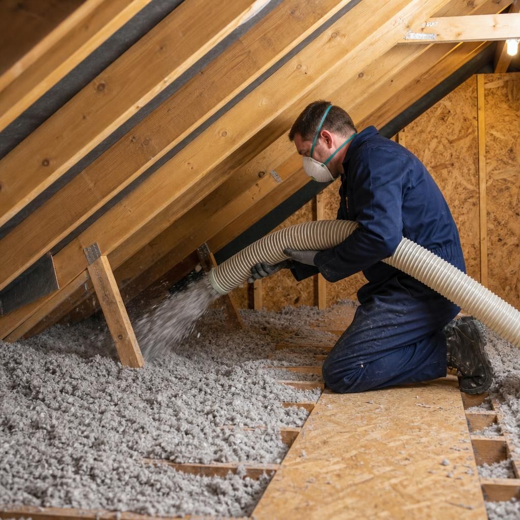 Equipment used for installing blown-in insulation