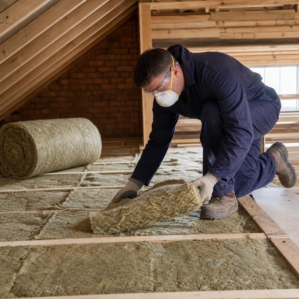 Mineral wool demonstrating water-repellent properties
