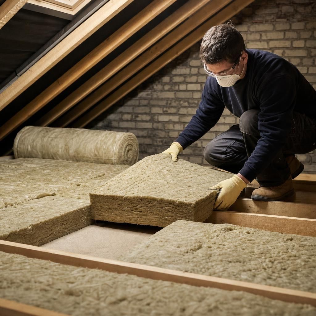Comparison of energy bills before and after insulation