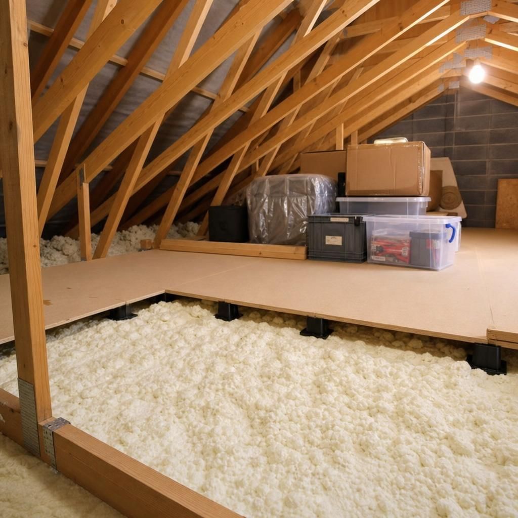 LoftZone raised boarding system installation